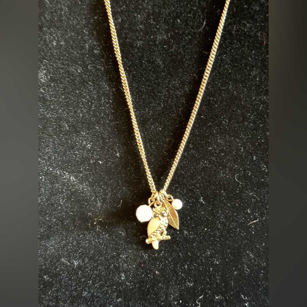 Gold Owl Pendant Necklace